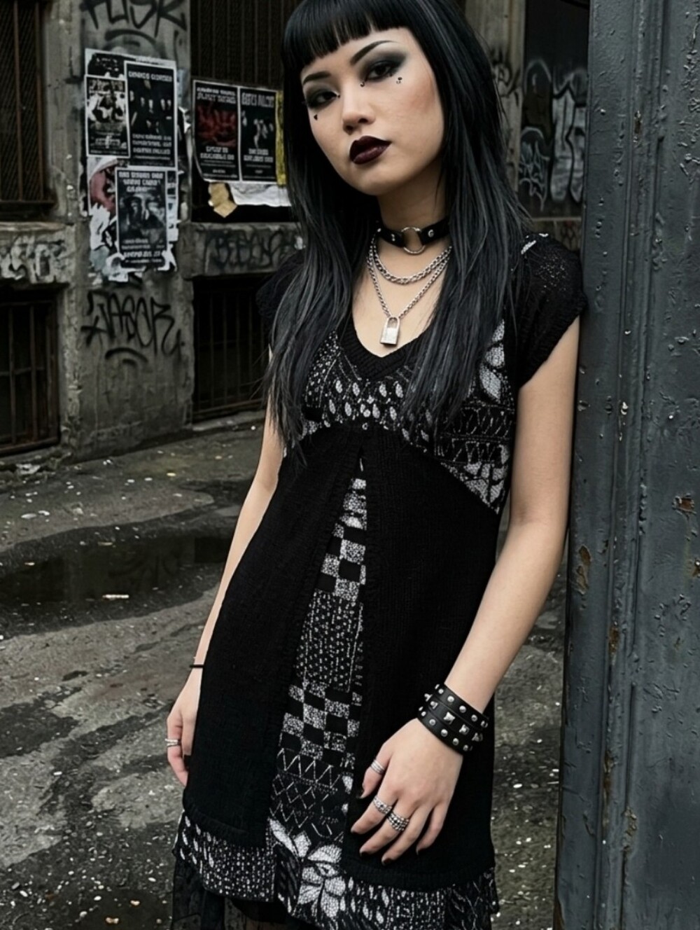 Patchwork Dress Whimsigoth